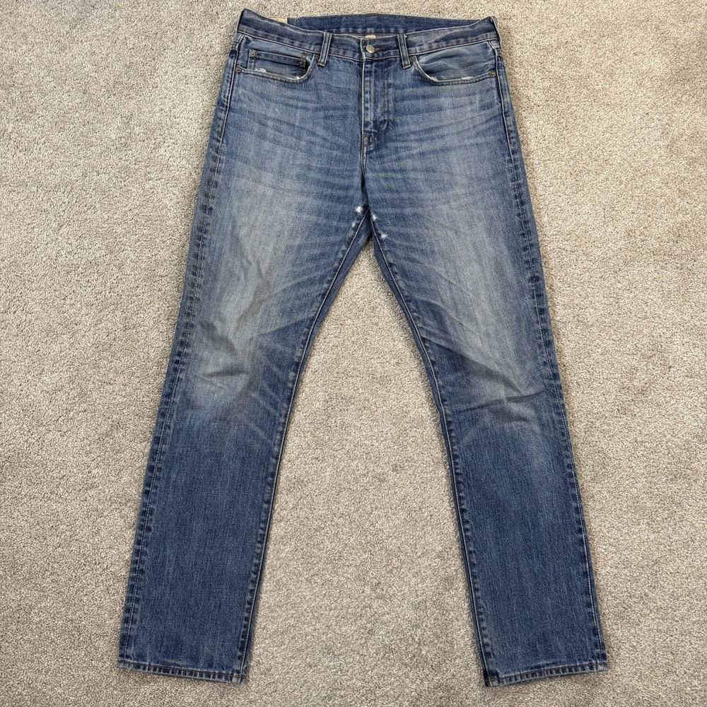 JCrew 770 Jeans 34x34 Blue Denim Straight Leg Classic Casual Everyday‎ Pants